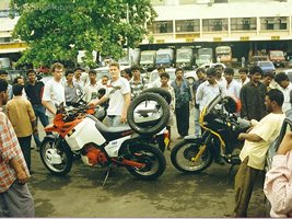 Central Attraction, Its amazing how much interest the bikes generate in Ind...