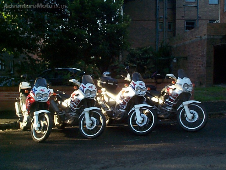 A Rare Sight!, Africa Twins are VERY rare in Australia. Here are 4 RD07s together.