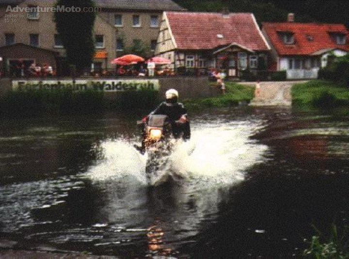 Crossing the Bode river,