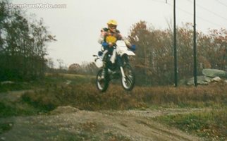DR350S, Having fun on my 1994 DR350S under the power lines in Tiverton, RI.