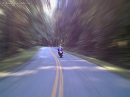 Whoosh!, following a Triumph Sprint, I took this photo one-handed from my t...