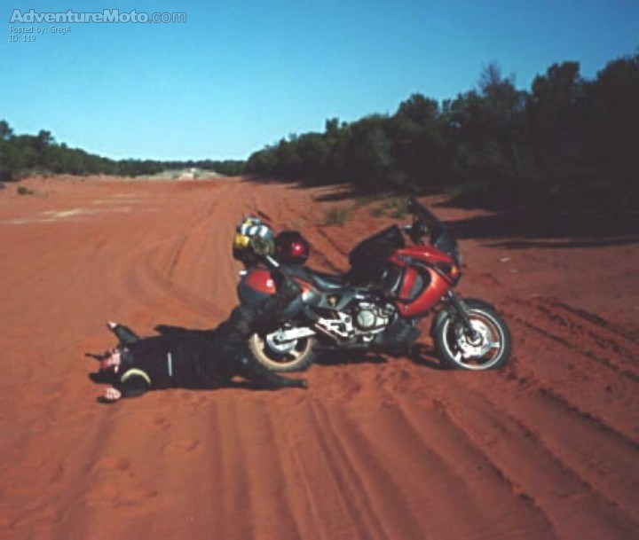 Ouch! - Dero's aren't much good in sand !!!