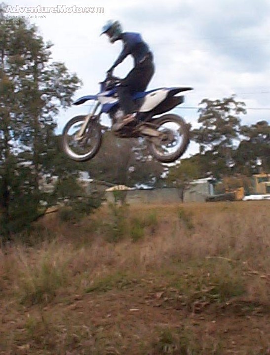 Suspension Test - testing out the suspension, on the WR