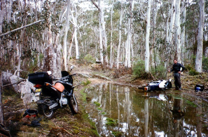 Failed Rooster - This is what happens when you try and rooster your friends through a puddle at speed
