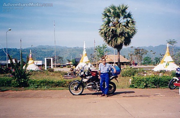 Taking a break along the Border between Thailand
and Myanmar.
