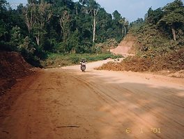 Most road condition in Northern Loas.