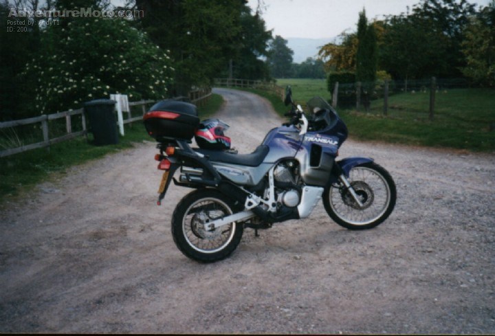 Tarfside on a Transalp