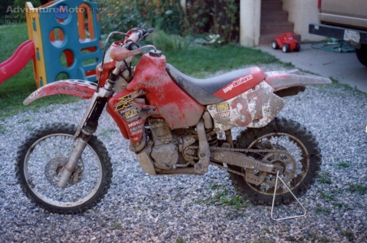 After cross country race - The course had two mud holes. One almost every body got stuck in.