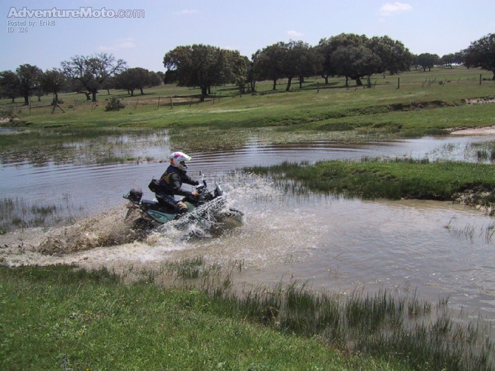 Bikewash - Normaly it's dry in Spain but this time was different.