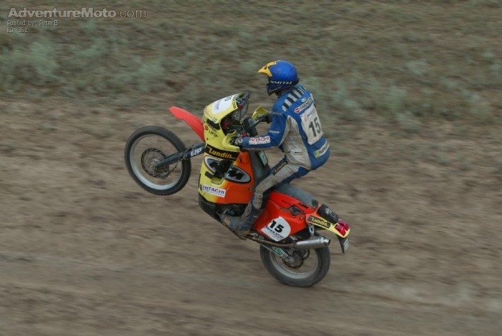 Going for victory! - PG Lundmark racing towards victory in The Masters Rally in Russia.