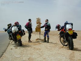 On the way to Siwa - 144 km to Siwa in the Sahara.  photo Yakis Kidron(c).