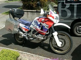 Outside my house - Taken after I changed the front mudguard to an Acerbis B...