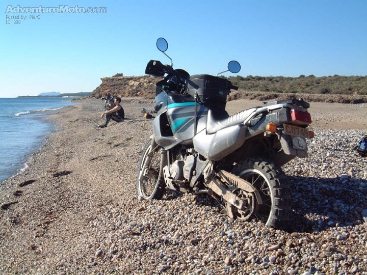 beach in southern spain, africa twin, www.offshorefilms.co.uk