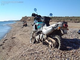 beach in southern spain, africa twin,  [link removed] 