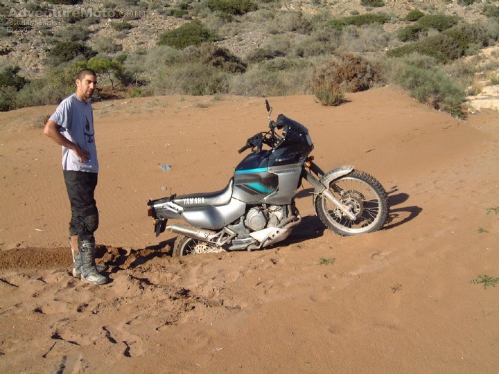 soft sand rocks! - we did get it out, of course...