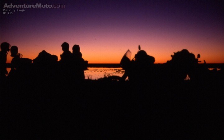 Magic - After delays we did 100km of the Birdsville Track after dark, a stressfull but magical ride.