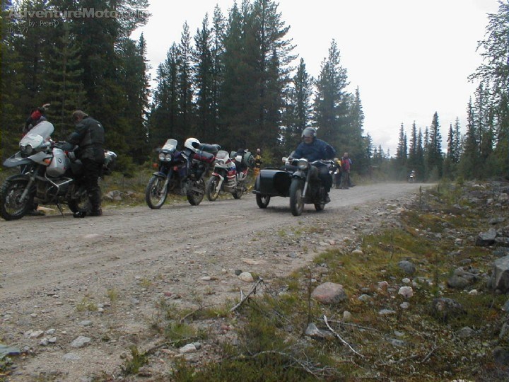 Estonian Enduro at the Allroad Tour - This Estonian fellow rode through the same route on his "Estonian Enduro" as we did on two wheels. Some of the legs were difficult to ride even with the Africa Twin and this guy did it with a sidecar Amazing!