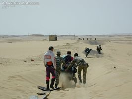 Going through the sands of the Sahara with the help of the Egypt army