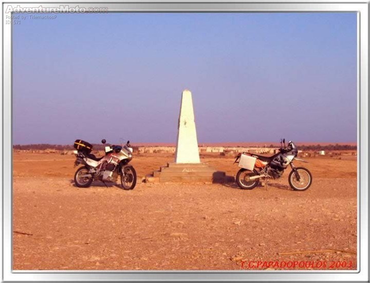 Trip to Tunisia - On the colonel Leclerc's monument at Ksar Ghilane