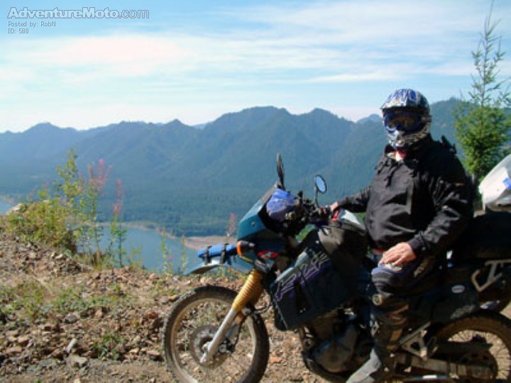 KLR + Lake - Nice summer ride in beutiful Olympic Mt area of Washington State