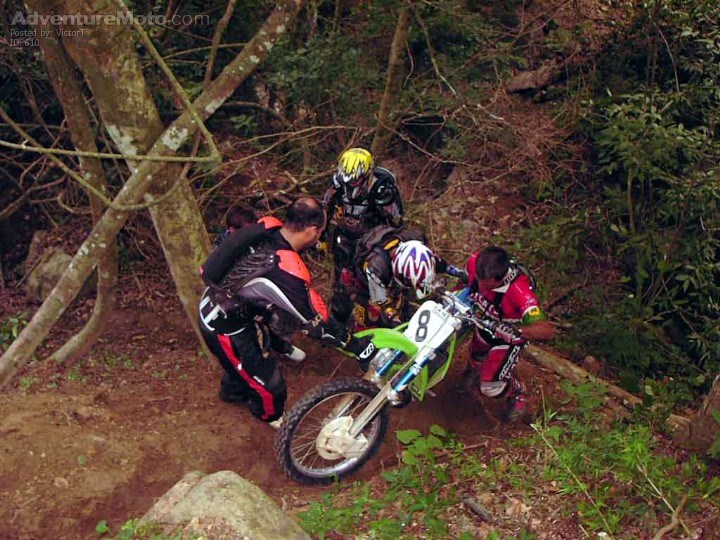 Helping - Friday morning ride with friends.