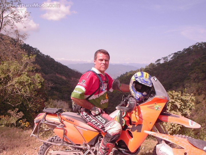 My friend Memo - This is Memo Mansilla and his bike, we call it Godzilla