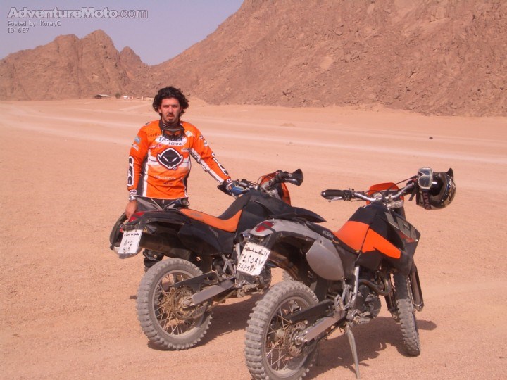 A RIDE IN THE DESERT - THERE IS A KTM OFF ROAD SCHOOL IN SHARM . IT IS WORTH TRYING. IT IS FUN TO RIDE ON DESERT SAND .