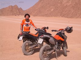A RIDE IN THE DESERT - THERE IS A KTM OFF ROAD SCHOOL IN SHARM . IT IS WORT...