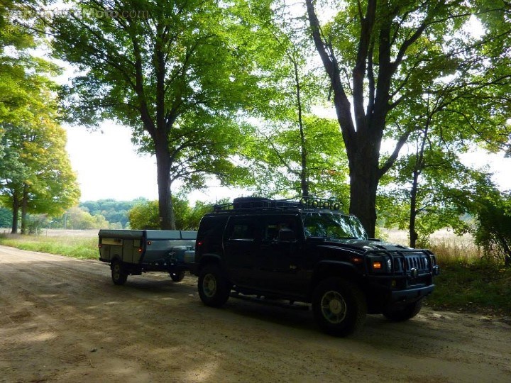 My other ride, with my favorite thing to do camping.